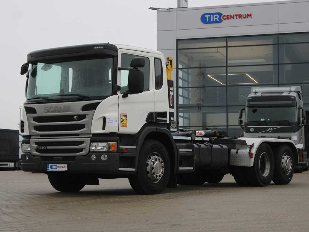 Scania P410, EURO 5, 6X2, CONTAINER HOOK CARRIER, LIFTING AXLE - Мултилифт с кука камион: снимка 1 Scania P410, EURO 5, 6X2, CONTAINER HOOK CARRIER, LIFTING AXLE - Мултилифт с кука камион: снимка 1