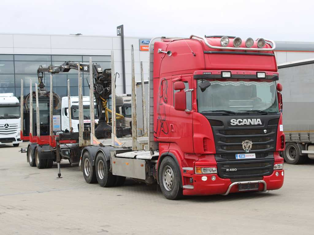 Scania R 480, HYDRAULIC ARM LHO L120Z(78), 6X4 - Камион за дърва, Камион с кран: снимка 3 Scania R 480, HYDRAULIC ARM LHO L120Z(78), 6X4 - Камион за дърва, Камион с кран: снимка 3