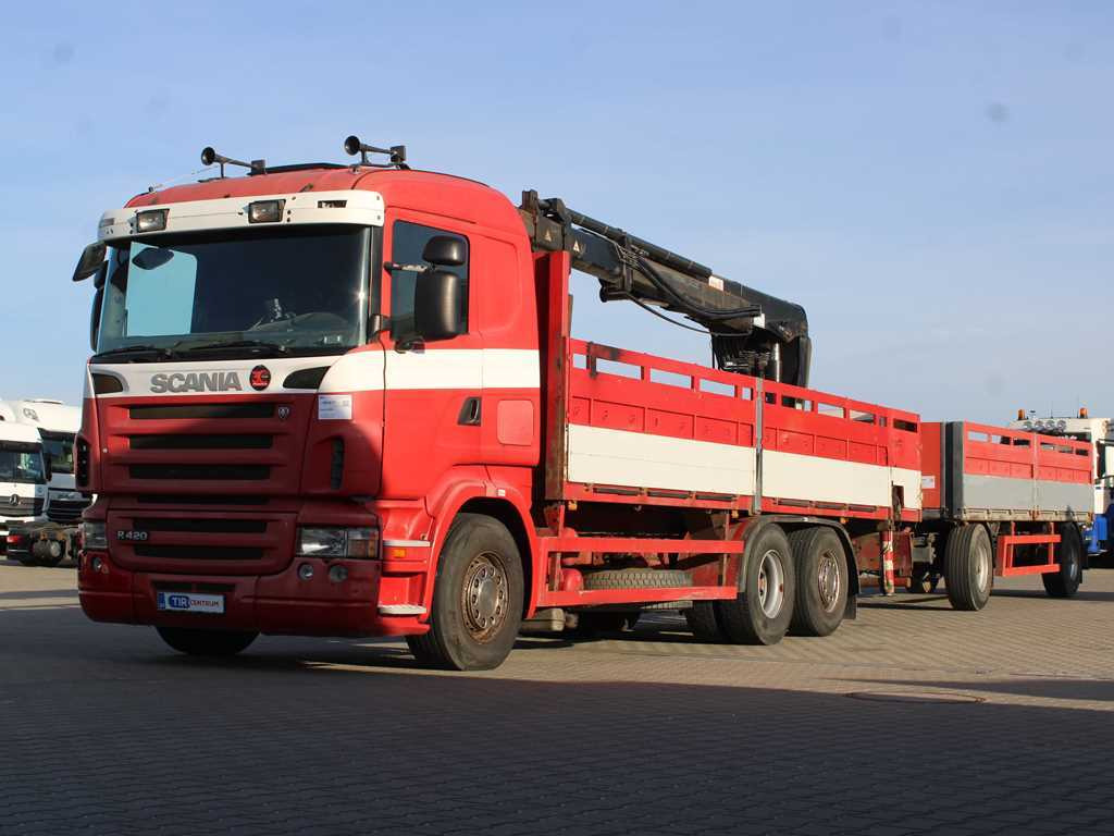 Scania R380, EURO 3, 6X2, LIFT AXLE, HIAB 166K + KOGEL ANBS(1996) - Бордови камион, Камион с кран: снимка 1 Scania R380, EURO 3, 6X2, LIFT AXLE, HIAB 166K + KOGEL ANBS(1996) - Бордови камион, Камион с кран: снимка 1