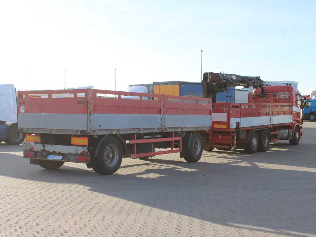 Scania R380, EURO 3, 6X2, LIFT AXLE, HIAB 166K + KOGEL ANBS(1996) - Бордови камион, Камион с кран: снимка 4 Scania R380, EURO 3, 6X2, LIFT AXLE, HIAB 166K + KOGEL ANBS(1996) - Бордови камион, Камион с кран: снимка 4
