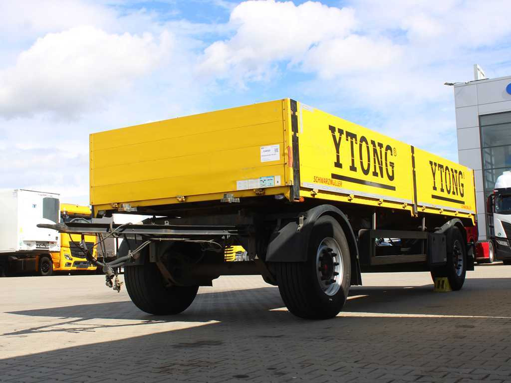 Schwarzmüller PA 2/E, SIDEBOARD, SAF, MULTILOCK, TYRES 80% - Бордово ремарке/ Платформа: снимка 1 Schwarzmüller PA 2/E, SIDEBOARD, SAF, MULTILOCK, TYRES 80% - Бордово ремарке/ Платформа: снимка 1