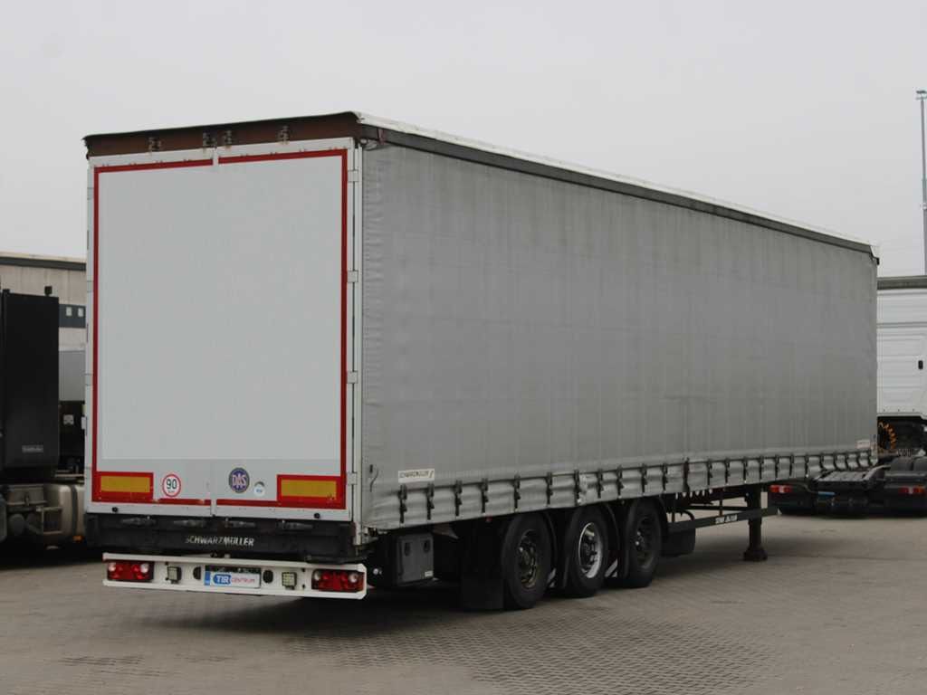 Schwarzmüller SPA 3/E, MULTILOCK, LOWDECK, LIFTING AXLE, LIFTING ROOF - Брезентово полуремарке: снимка 4 Schwarzmüller SPA 3/E, MULTILOCK, LOWDECK, LIFTING AXLE, LIFTING ROOF - Брезентово полуремарке: снимка 4