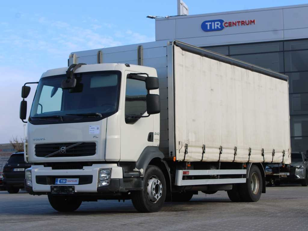 Volvo FL 240, EURO 5, HYDRAULIC FRONT, TIRES 80% - Камион с брезент: снимка 1 Volvo FL 240, EURO 5, HYDRAULIC FRONT, TIRES 80% - Камион с брезент: снимка 1