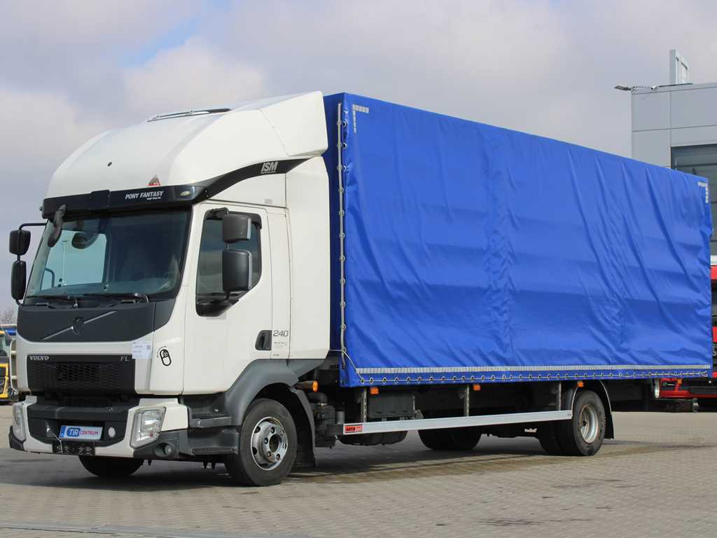 Volvo FL 240, SLEEPING BODY, EURO 6, VEB+ - Камион с брезент: снимка 1 Volvo FL 240, SLEEPING BODY, EURO 6, VEB+ - Камион с брезент: снимка 1