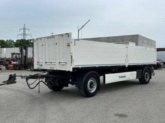 Бордово ремарке/ Платформа Krone AZ 18F Baustoffanhänger 7,3 Meter, BPW Achsen: снимка 1