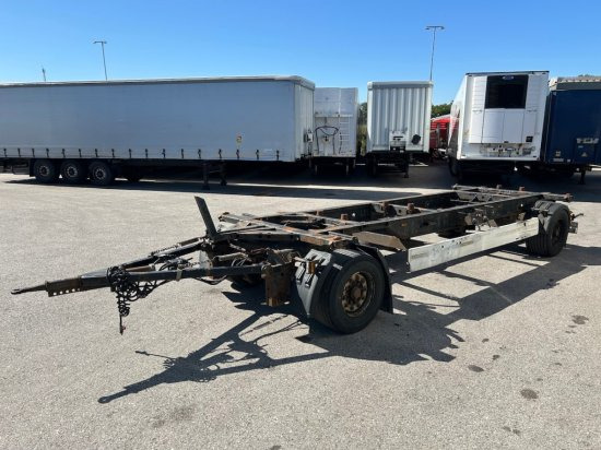 Krone AZW, Maxi BDF-Lafette, BPW-Achsen - Контейнеровоз/ Сменна каросерия ремарке: снимка 1 Krone AZW, Maxi BDF-Lafette, BPW-Achsen - Контейнеровоз/ Сменна каросерия ремарке: снимка 1