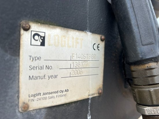 Кран за камион LOGLIFT F140ST96R Kabinenkran: снимка 11