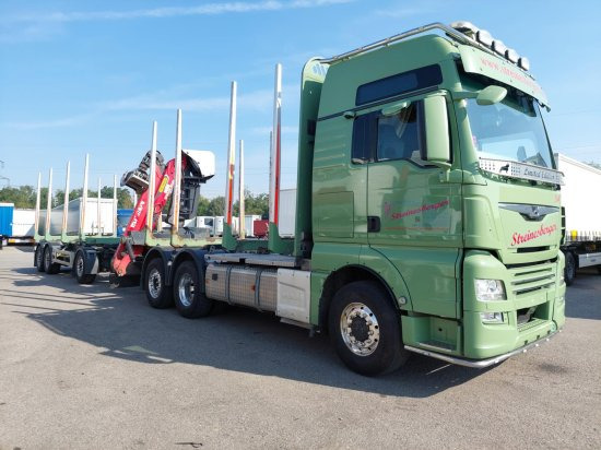 MAN TGX 26.500 6x4x4 Holztransporter, Motor Neu - Камион за дърва, Камион с кран: снимка 2 MAN TGX 26.500 6x4x4 Holztransporter, Motor Neu - Камион за дърва, Камион с кран: снимка 2