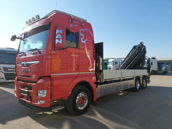 MAN TGX 26.510 BL Pritsche, Intarder, HIAB X-HIPRO 558EP-5, Alu-Felgen, Lenkachse, - Бордови камион, Камион с кран: снимка 1 MAN TGX 26.510 BL Pritsche, Intarder, HIAB X-HIPRO 558EP-5, Alu-Felgen, Lenkachse, - Бордови камион, Камион с кран: снимка 1