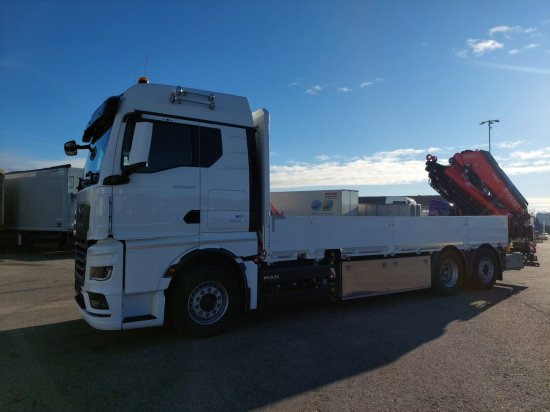 MAN TGX 26.510 LL Pritsche, Fassi F545RA.2.28XE, Containerverschlüsse, - Бордови камион, Камион с кран: снимка 5 MAN TGX 26.510 LL Pritsche, Fassi F545RA.2.28XE, Containerverschlüsse, - Бордови камион, Камион с кран: снимка 5