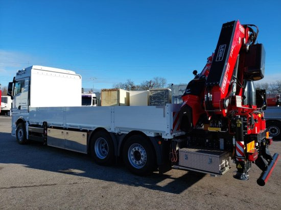 MAN TGX 26.510 LL Pritsche, Fassi F545RA.2.28XE, Containerverschlüsse, - Бордови камион, Камион с кран: снимка 4 MAN TGX 26.510 LL Pritsche, Fassi F545RA.2.28XE, Containerverschlüsse, - Бордови камион, Камион с кран: снимка 4