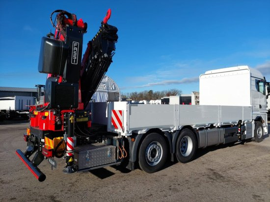 MAN TGX 26.510 LL Pritsche, Fassi F545RA.2.28XE, Containerverschlüsse, - Бордови камион, Камион с кран: снимка 2 MAN TGX 26.510 LL Pritsche, Fassi F545RA.2.28XE, Containerverschlüsse, - Бордови камион, Камион с кран: снимка 2