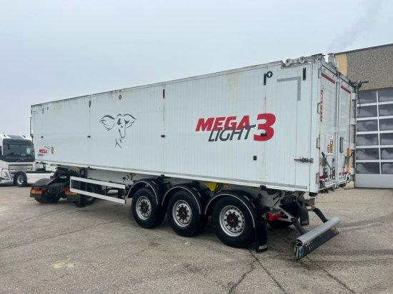 MEGA Alu-Kastenmulde 55m³, SAF-Achsen, Rollplane, Kombiklappe, Stehpodest - Самосвал полуремарке: снимка 4 MEGA Alu-Kastenmulde 55m³, SAF-Achsen, Rollplane, Kombiklappe, Stehpodest - Самосвал полуремарке: снимка 4