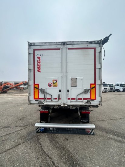 MEGA Alu-Kastenmulde 55m³, SAF-Achsen, Rollplane, Kombiklappe, Stehpodest - Самосвал полуремарке: снимка 3 MEGA Alu-Kastenmulde 55m³, SAF-Achsen, Rollplane, Kombiklappe, Stehpodest - Самосвал полуремарке: снимка 3