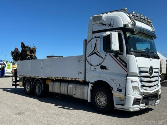 Mercedes-Benz Actros 2545 L 6x2, Retarder, Pritsche, Hiab XS 166 D-4 PRO, E5 - Бордови камион, Камион с кран: снимка 3 Mercedes-Benz Actros 2545 L 6x2, Retarder, Pritsche, Hiab XS 166 D-4 PRO, E5 - Бордови камион, Камион с кран: снимка 3