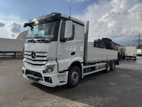 Mercedes-Benz Actros 2653, Retarder, Pritsche, Hiab Hipro 232 ES5 - Бордови камион, Камион с кран: снимка 3 Mercedes-Benz Actros 2653, Retarder, Pritsche, Hiab Hipro 232 ES5 - Бордови камион, Камион с кран: снимка 3