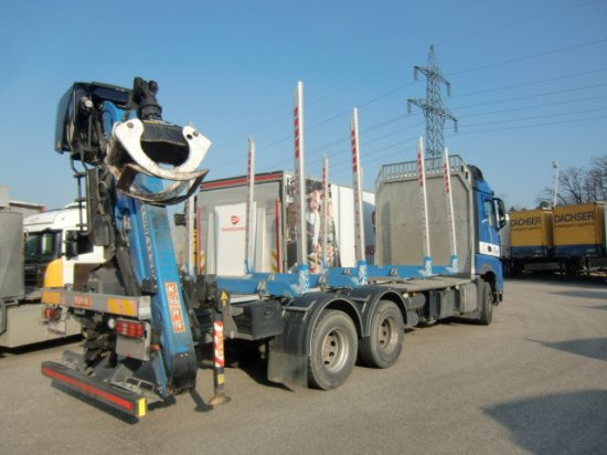 Mercedes-Benz Arocs 3353 6x4 Holztransp., Palfinger Kran Epsilon - Камион за дърва, Камион с кран: снимка 4 Mercedes-Benz Arocs 3353 6x4 Holztransp., Palfinger Kran Epsilon - Камион за дърва, Камион с кран: снимка 4