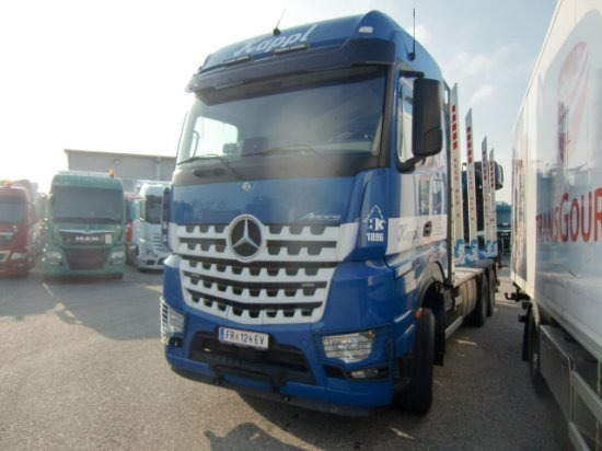 Mercedes-Benz Arocs 3353 6x4 Holztransp., Palfinger Kran Epsilon - Камион за дърва, Камион с кран: снимка 3 Mercedes-Benz Arocs 3353 6x4 Holztransp., Palfinger Kran Epsilon - Камион за дърва, Камион с кран: снимка 3