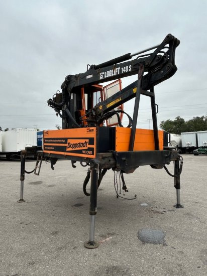 Plateau-Wechselpritsche mit Loglift 140S inkl. Rotator und Greifer - Контейнеровоз/ Сменна каросерия ремарке: снимка 3 Plateau-Wechselpritsche mit Loglift 140S inkl. Rotator und Greifer - Контейнеровоз/ Сменна каросерия ремарке: снимка 3