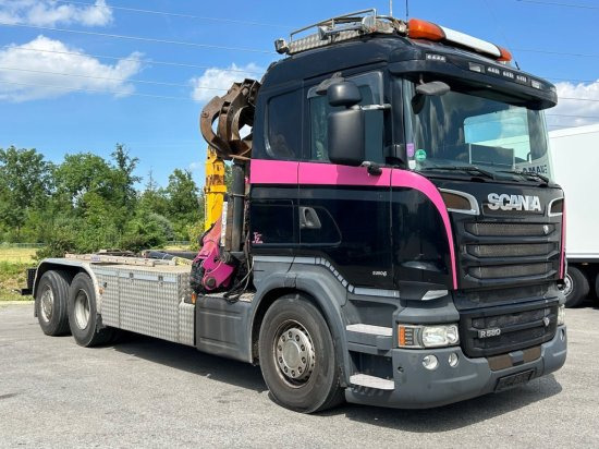 Scania R580 6x2, Schrottkran, E6, Lenk-Lift-Achse - Мултилифт с кука камион, Камион с кран: снимка 3 Scania R580 6x2, Schrottkran, E6, Lenk-Lift-Achse - Мултилифт с кука камион, Камион с кран: снимка 3