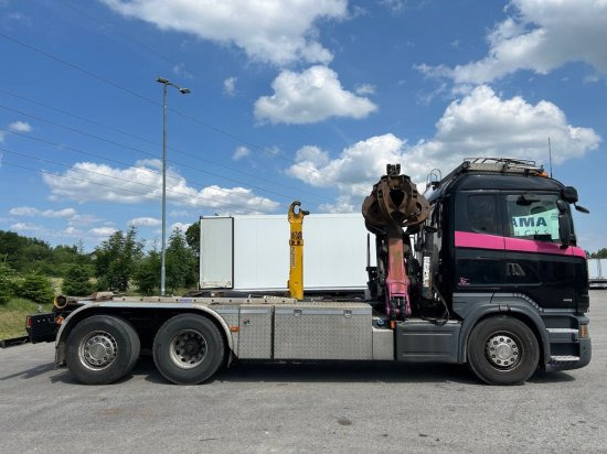 Scania R580 6x2, Schrottkran, E6, Lenk-Lift-Achse - Мултилифт с кука камион, Камион с кран: снимка 4 Scania R580 6x2, Schrottkran, E6, Lenk-Lift-Achse - Мултилифт с кука камион, Камион с кран: снимка 4