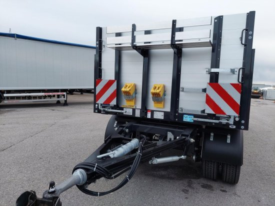 Schwarzmüller 2-Achs Jumbo-Baustoff-Plateauanhänger, BPW-Achsen, Alufelgen, - Бордово ремарке/ Платформа: снимка 5 Schwarzmüller 2-Achs Jumbo-Baustoff-Plateauanhänger, BPW-Achsen, Alufelgen, - Бордово ремарке/ Платформа: снимка 5