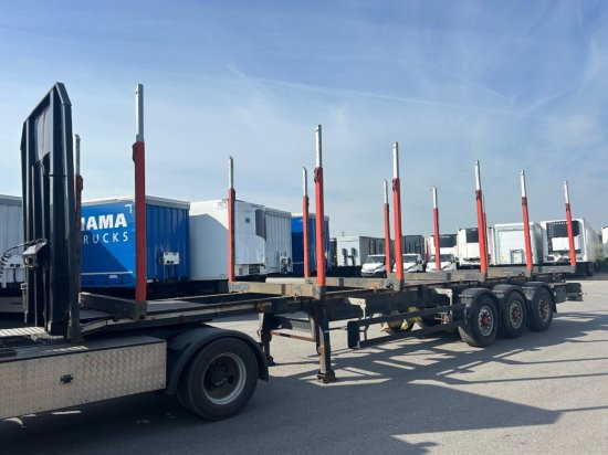 Schwarzmüller Holzauflieger 6 Rungenpaare, BPW-Achsen - Полуремарке за дърва: снимка 1 Schwarzmüller Holzauflieger 6 Rungenpaare, BPW-Achsen - Полуремарке за дърва: снимка 1