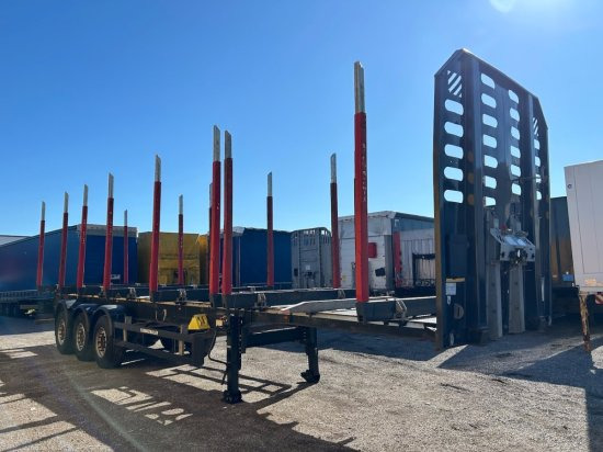 Schwarzmüller Holzauflieger, 8 Rungenpaare, SAF-Achsen, Liftachse - Полуремарке за дърва: снимка 3 Schwarzmüller Holzauflieger, 8 Rungenpaare, SAF-Achsen, Liftachse - Полуремарке за дърва: снимка 3