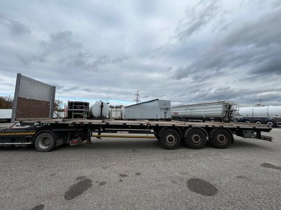 Бордово полуремарке/ Платформа Schwarzmüller Plateau-Auflieger J Serie: снимка 7