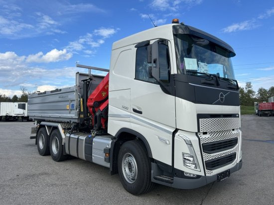 Volvo FH 500 3-Seiten Meiller Kipper mit Palfinger PK22002EH, Retarder, - Самосвал камион: снимка 3 Volvo FH 500 3-Seiten Meiller Kipper mit Palfinger PK22002EH, Retarder, - Самосвал камион: снимка 3