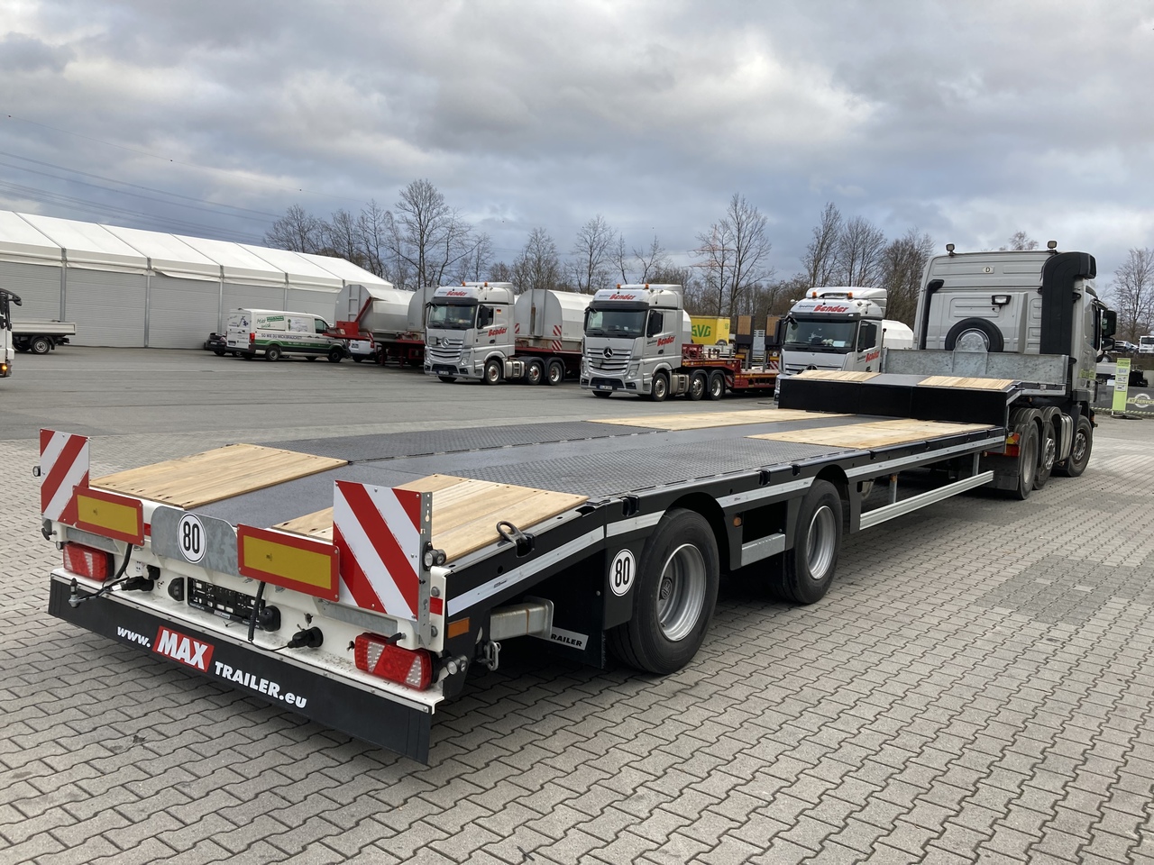 FAYMONVILLE MAX Trailer 2-Achs-Semi zwangsgelenkt - Нискорамна площадка полуремарке: снимка 5 FAYMONVILLE MAX Trailer 2-Achs-Semi zwangsgelenkt - Нискорамна площадка полуремарке: снимка 5