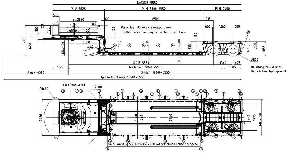 Нови Нискорамна площадка полуремарке Meusburger 2-Achs-Tiefbett-Sattelauflieger mit Pendelachsen: снимка 6 Нови Нискорамна площадка полуремарке Meusburger 2-Achs-Tiefbett-Sattelauflieger mit Pendelachsen: снимка 6