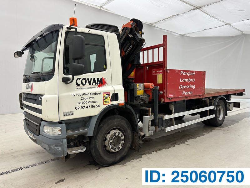 DAF CF75.310 - Бордови камион, Камион с кран: снимка 1 DAF CF75.310 - Бордови камион, Камион с кран: снимка 1