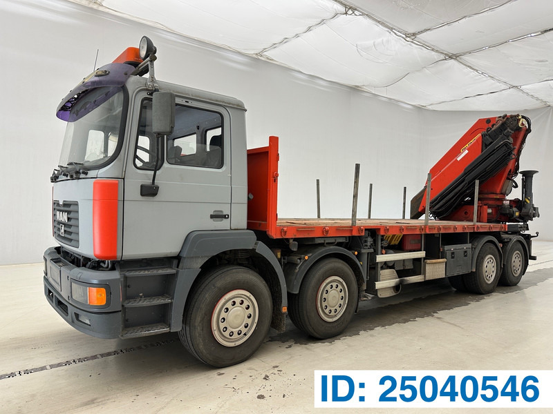 MAN 41.414 - 8x4 - Бордови камион, Камион с кран: снимка 1 MAN 41.414 - 8x4 - Бордови камион, Камион с кран: снимка 1