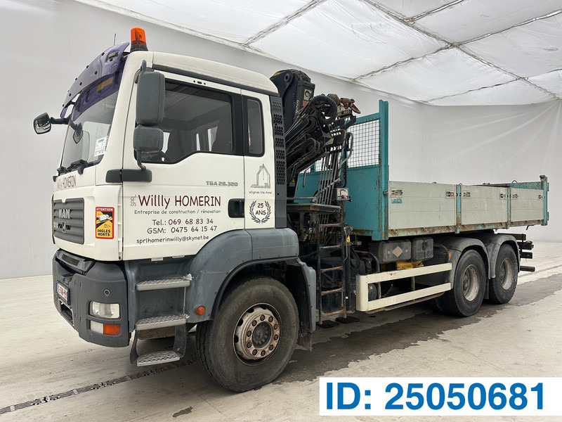 MAN TGA 26.320 - 6x4 - Самосвал камион, Камион с кран: снимка 1 MAN TGA 26.320 - 6x4 - Самосвал камион, Камион с кран: снимка 1