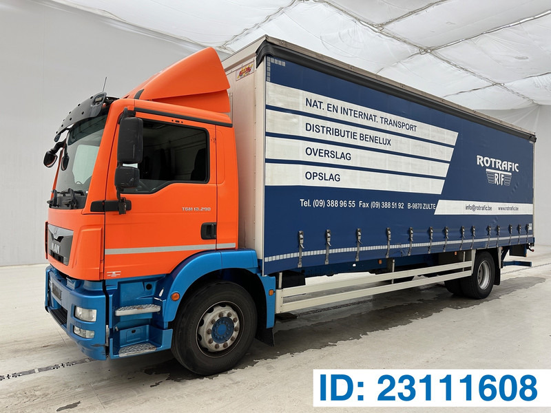 MAN TGM 18.290 - Камион с брезент: снимка 1 MAN TGM 18.290 - Камион с брезент: снимка 1