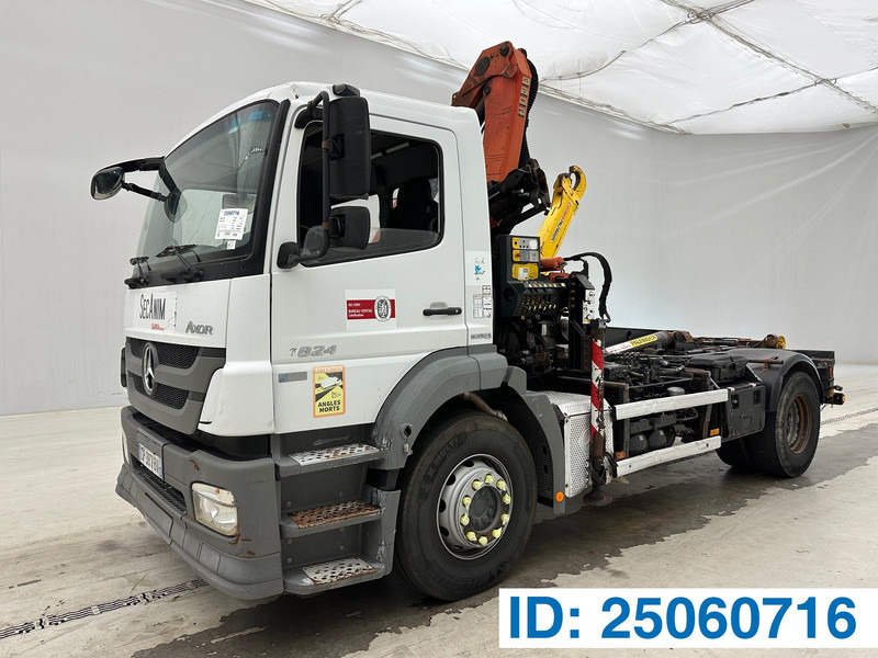 Mercedes-Benz Axor 1824 - Мултилифт с кука камион, Камион с кран: снимка 1 Mercedes-Benz Axor 1824 - Мултилифт с кука камион, Камион с кран: снимка 1