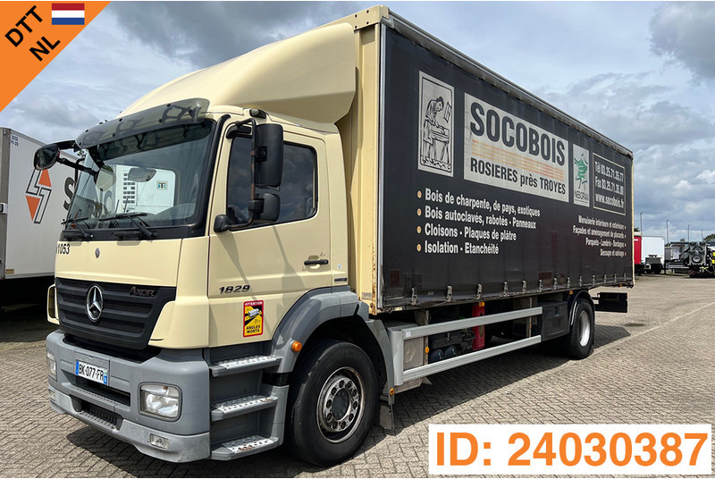 Mercedes-Benz Axor 1828 - Камион с брезент: снимка 1 Mercedes-Benz Axor 1828 - Камион с брезент: снимка 1