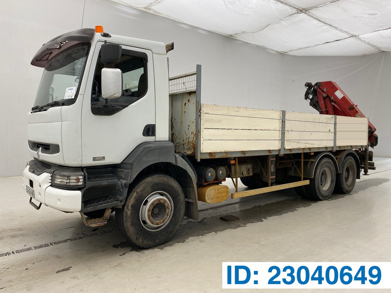 Renault Kerax 420 DCi - 6x4 - Бордови камион, Камион с кран: снимка 1 Renault Kerax 420 DCi - 6x4 - Бордови камион, Камион с кран: снимка 1