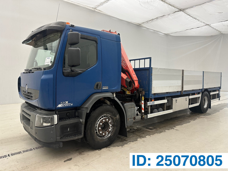 Renault Premium Lander 320 DXi* - Бордови камион, Камион с кран: снимка 1 Renault Premium Lander 320 DXi* - Бордови камион, Камион с кран: снимка 1