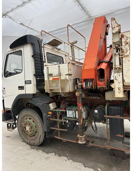 Самосвал камион, Камион с кран Volvo FM12.380 - 6x4: снимка 14
