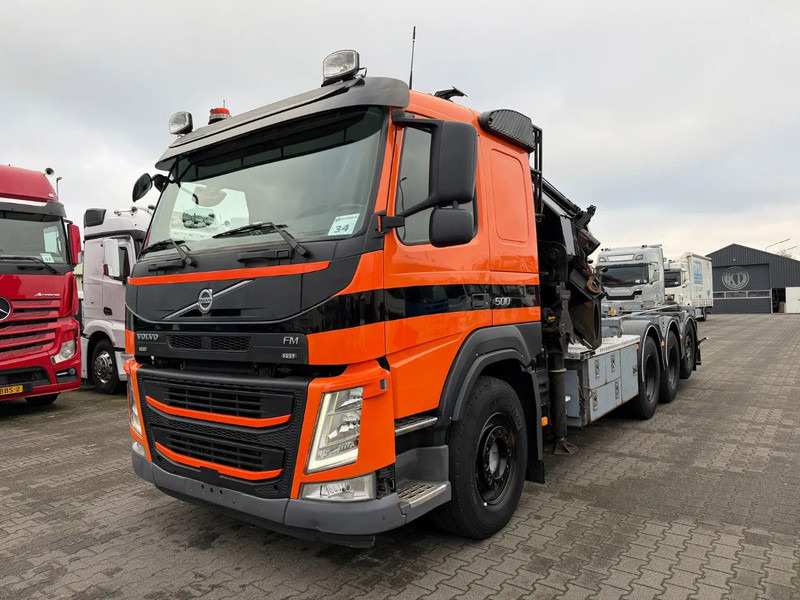 Volvo FM 500 8X4 Tridem Euro 6 Palfinger 42002 + Fly jib - Камион с кабелна система, Камион с кран: снимка 5 Volvo FM 500 8X4 Tridem Euro 6 Palfinger 42002 + Fly jib - Камион с кабелна система, Камион с кран: снимка 5