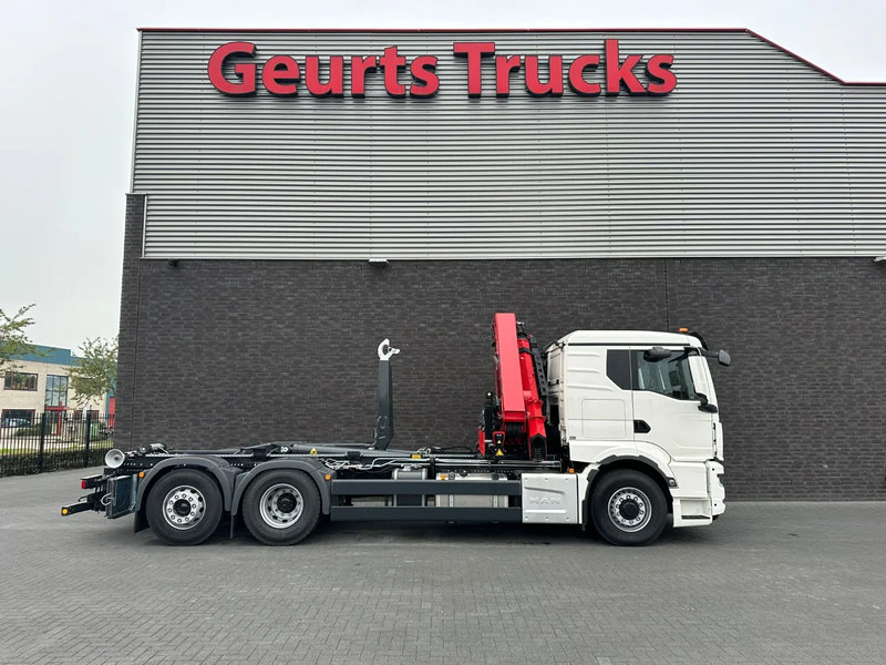 Мултилифт с кука камион, Камион с кран MAN TGS 26.520 6X4H-4 BL NEW MODEL + MEILLER HAAKARMSYSTEEM + HMF 2320 K6-RCS KRAAN/KRAN/CRANE/GRUA: снимка 13
