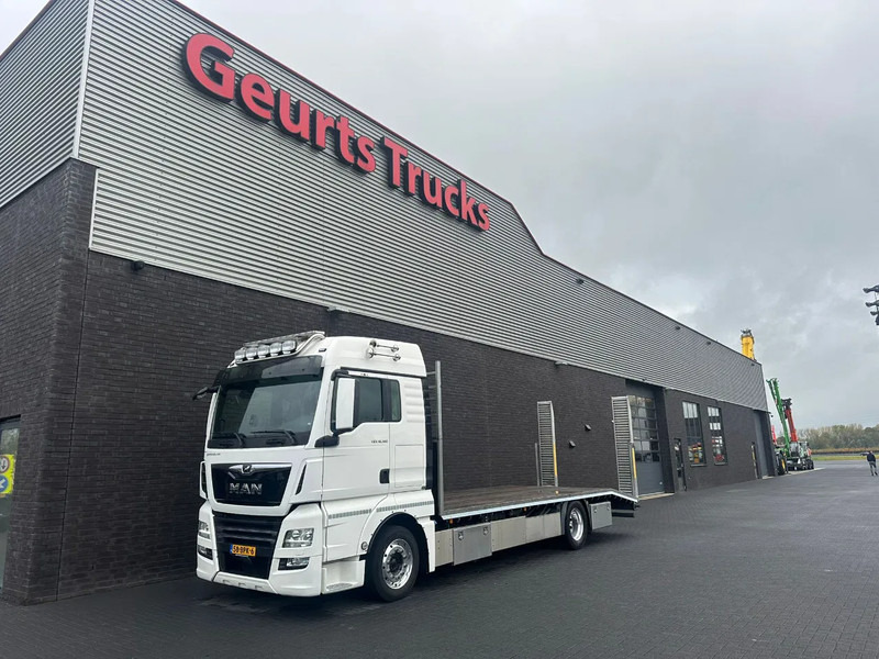 MAN TGX 4X2 LL-U OPRIJWAGEN / MACHINE TRANSPORTER / PLATEAU - Автовоз камион: снимка 2 MAN TGX 4X2 LL-U OPRIJWAGEN / MACHINE TRANSPORTER / PLATEAU - Автовоз камион: снимка 2