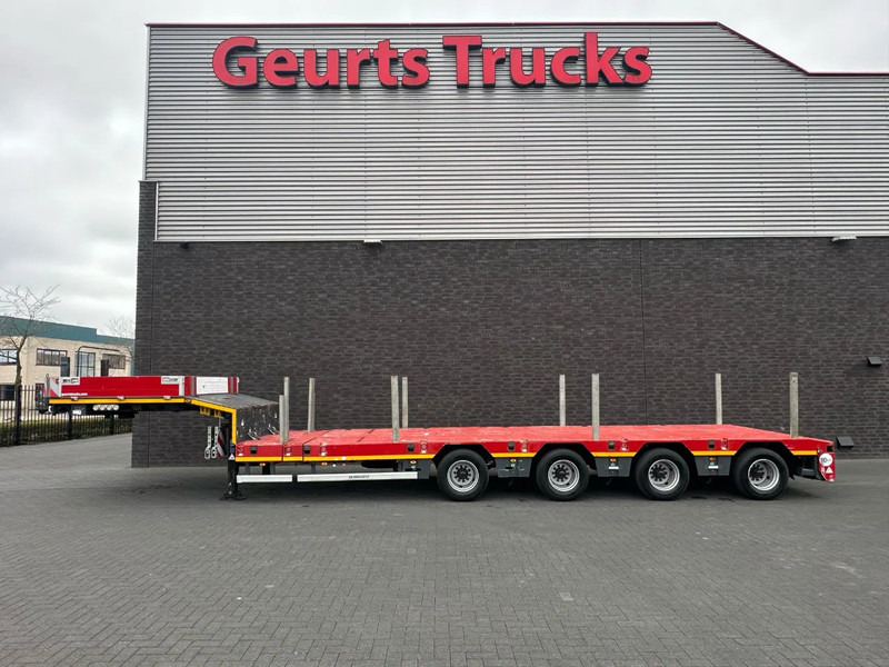 SCHEUERLE EUROAXLE 1T4 4 ASSER UITSCHUIFBARE SEMIE MET 12 TONS HYDRAULICHE EURO ASSEN HYDRAULICH GESTUURD SEMI-DIEPLADER / TIEFLADER / LO - Нискорамна площадка полуремарке: снимка 1 SCHEUERLE EUROAXLE 1T4 4 ASSER UITSCHUIFBARE SEMIE MET 12 TONS HYDRAULICHE EURO ASSEN HYDRAULICH GESTUURD SEMI-DIEPLADER / TIEFLADER / LO - Нискорамна площадка полуремарке: снимка 1