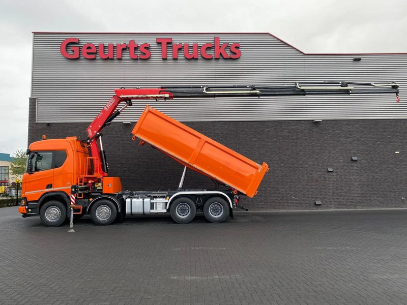 Scania R650 V8 NGS XT 8X4 + KIPPER + FASSI F275A.2.25 KRAAN/KRAN/CRANE/GRUA - Самосвал камион, Камион с кран: снимка 1 Scania R650 V8 NGS XT 8X4 + KIPPER + FASSI F275A.2.25 KRAAN/KRAN/CRANE/GRUA - Самосвал камион, Камион с кран: снимка 1