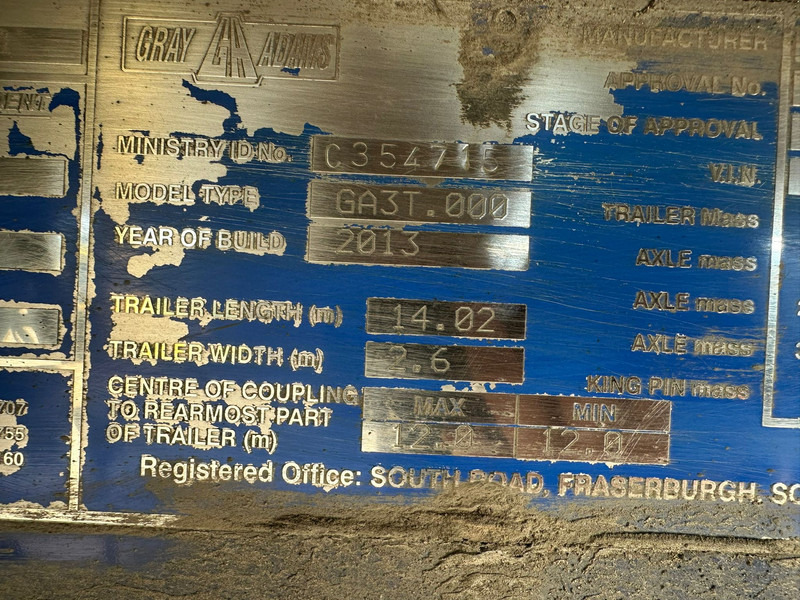 Рефрижератор полуремарке Gray and Adams Meat Hook Thermo King SLXE 400: снимка 17 Рефрижератор полуремарке Gray and Adams Meat Hook Thermo King SLXE 400: снимка 17