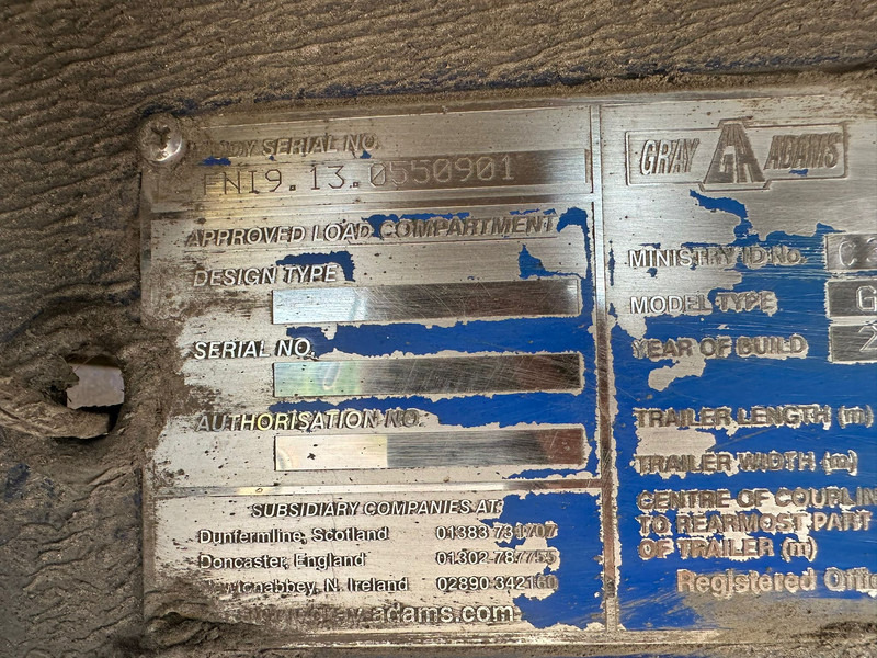 Рефрижератор полуремарке Gray and Adams Meat Hook Thermo King SLXE 400: снимка 16 Рефрижератор полуремарке Gray and Adams Meat Hook Thermo King SLXE 400: снимка 16