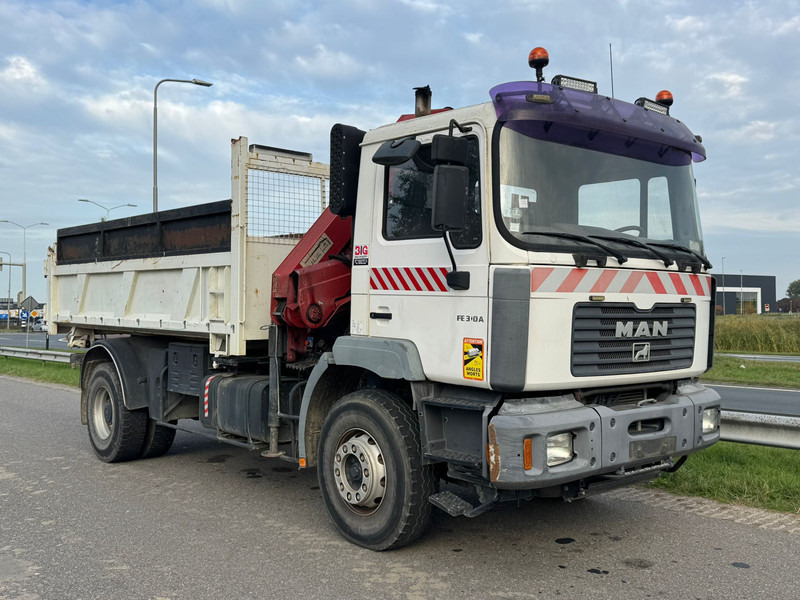 MAN 19.310 4x2 Kipper with HMF 1463K2 Crane - Самосвал камион, Камион с кран: снимка 3 MAN 19.310 4x2 Kipper with HMF 1463K2 Crane - Самосвал камион, Камион с кран: снимка 3
