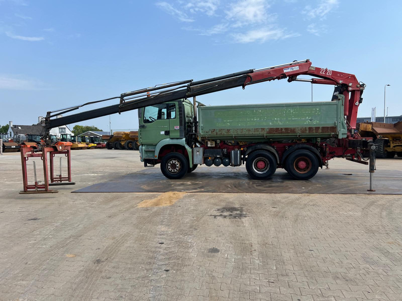 MAN TGA 26.480 tipper + HMF crane - Самосвал камион, Камион с кран: снимка 2 MAN TGA 26.480 tipper + HMF crane - Самосвал камион, Камион с кран: снимка 2